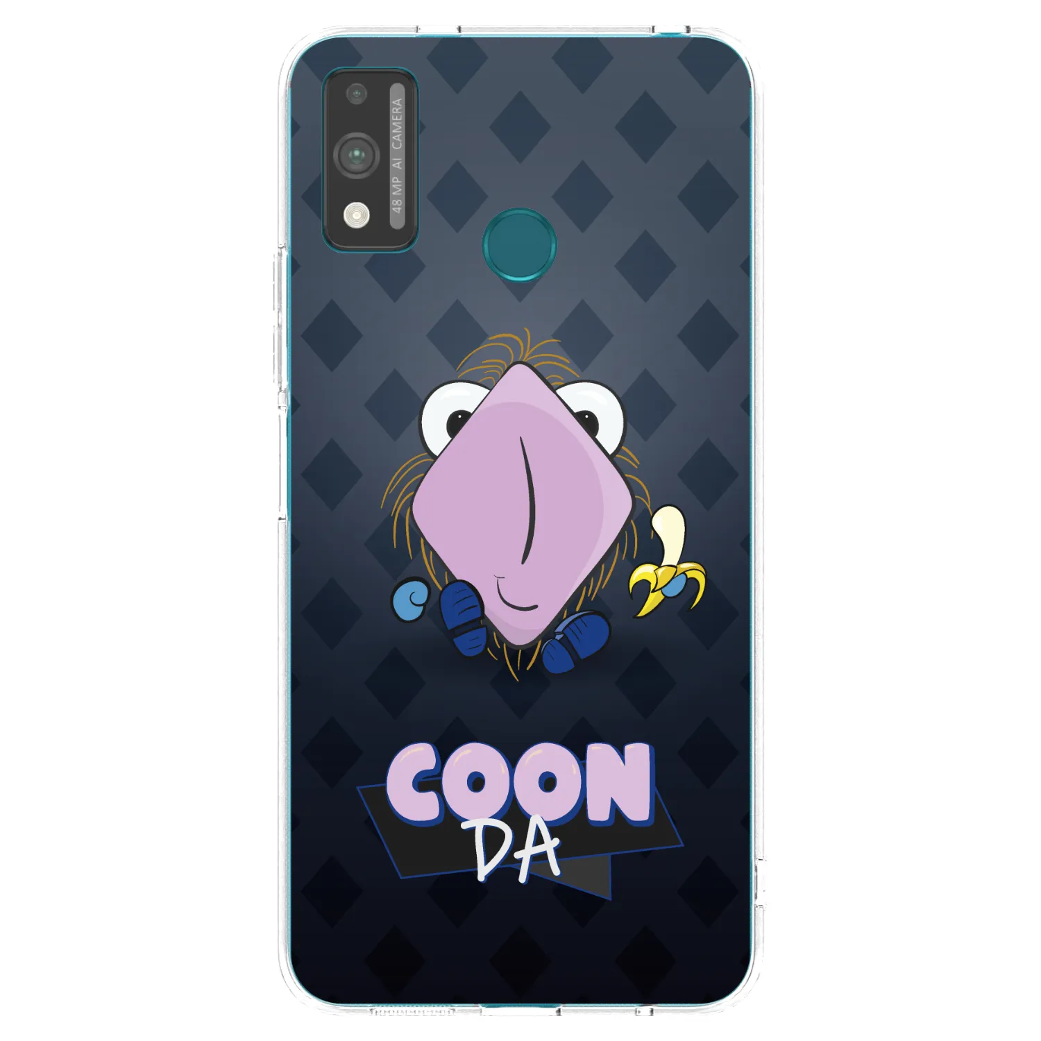 Picasee silikónový prehľadný obal pre Honor 9X Lite - COONDA chlupatka - tmavá