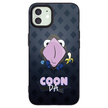 Picasee silikónový čierny obal pre Apple iPhone 12 - COONDA chlupatka - tmavá