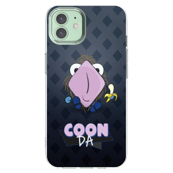 Picasee silikónový prehľadný obal pre Apple iPhone 12 - COONDA chlupatka - tmavá