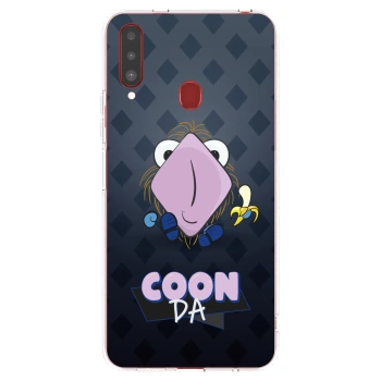 Picasee silikónový prehľadný obal pre Samsung Galaxy A20s - COONDA chlupatka - tmavá