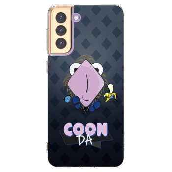 Picasee silikónový prehľadný obal pre Samsung Galaxy S21+ 5G G996F - COONDA chlupatka - tmavá