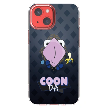 Picasee silikónový prehľadný obal pre Apple iPhone 13 mini - COONDA chlupatka - tmavá