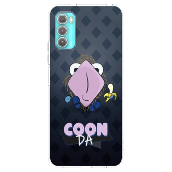 Picasee silikónový prehľadný obal pre Motorola Moto G60 - COONDA chlupatka - tmavá