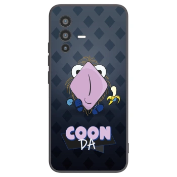 Picasee silikónový čierny obal pre Vivo V23 5G - COONDA chlupatka - tmavá