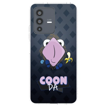 Picasee silikónový prehľadný obal pre Vivo V23 5G - COONDA chlupatka - tmavá