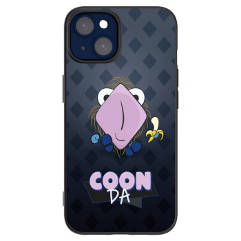 Picasee silikónový čierny obal pre Apple iPhone 14 - COONDA chlupatka - tmavá