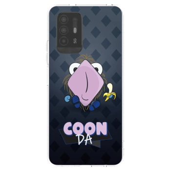 Picasee silikónový prehľadný obal pre OPPO A94 5G - COONDA chlupatka - tmavá