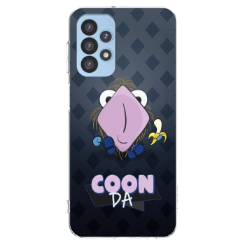 Picasee silikónový prehľadný obal pre Samsung Galaxy A23 A235F 4G - COONDA chlupatka - tmavá