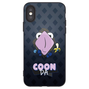 Picasee silikónový čierny obal pre Apple iPhone X/XS - COONDA chlupatka - tmavá