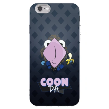 Picasee silikónový prehľadný obal pre Apple iPhone 6/6S - COONDA chlupatka - tmavá