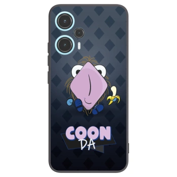 Picasee silikónový čierny obal pre Xiaomi Poco F5 - COONDA chlupatka - tmavá