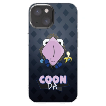 Picasee silikónový prehľadný obal pre Apple iPhone 15 - COONDA chlupatka - tmavá