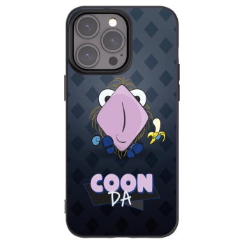 Picasee silikónový čierny obal pre Apple iPhone 15 Pro Max - COONDA chlupatka - tmavá