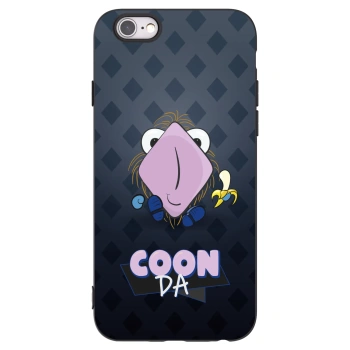 Picasee silikónový čierny obal pre Apple iPhone 6/6S - COONDA chlupatka - tmavá