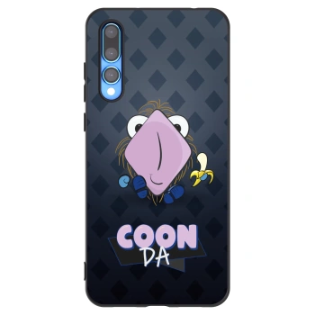 Picasee silikónový čierny obal pre Huawei P20 Pro - COONDA chlupatka - tmavá