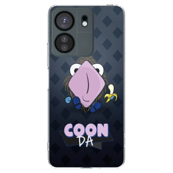 Picasee silikónový prehľadný obal pre Xiaomi Redmi 13C 4G - COONDA chlupatka - tmavá