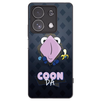 Picasee silikónový čierny obal pre Xiaomi Redmi Note 13 Pro 4G - COONDA chlupatka - tmavá