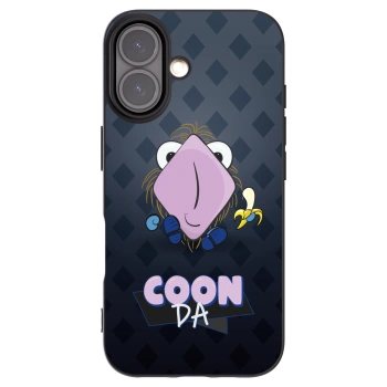 Picasee silikónový čierny obal pre Apple iPhone 16 - COONDA chlupatka - tmavá