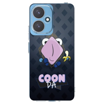 Picasee silikónový prehľadný obal pre Xiaomi Redmi 13C 5G - COONDA chlupatka - tmavá