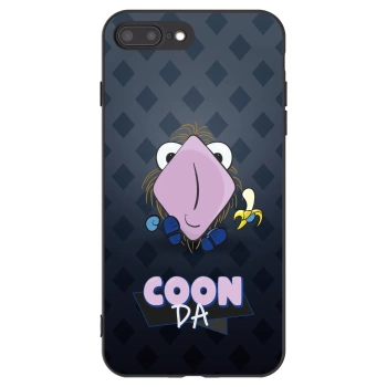 Picasee silikónový čierny obal pre Apple iPhone 7 Plus - COONDA chlupatka - tmavá