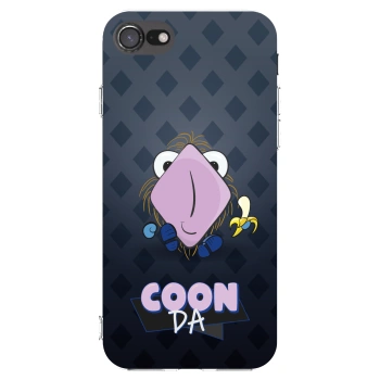 Picasee silikónový prehľadný obal pre Apple iPhone 7 - COONDA chlupatka - tmavá