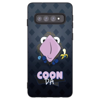 Picasee silikónový čierny obal pre Samsung Galaxy S10 G973 - COONDA chlupatka - tmavá