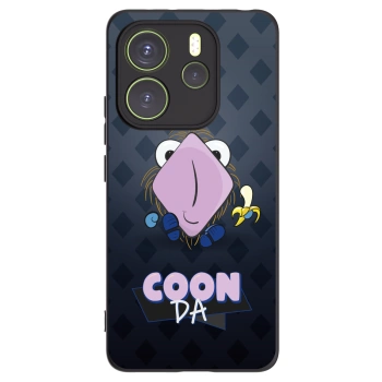 Picasee silikónový čierny obal pre Xiaomi Redmi Note 14 4G - COONDA chlupatka - tmavá