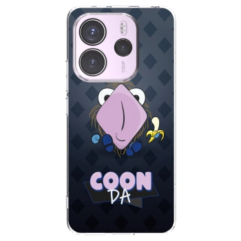 Picasee silikónový prehľadný obal pre Xiaomi Redmi Note 14 4G - COONDA chlupatka - tmavá