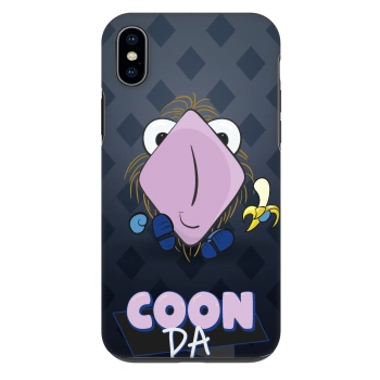 Obal pre Apple iPhone XS Max - COONDA chlupatka - tmavá