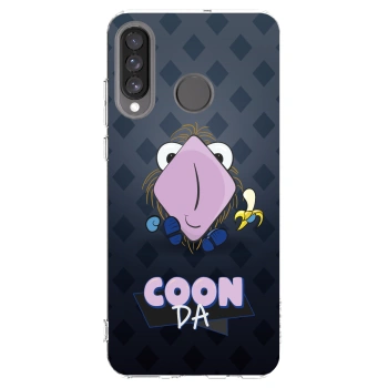 Picasee silikónový prehľadný obal pre Huawei P30 Lite - COONDA chlupatka - tmavá