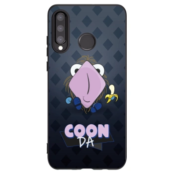 Picasee silikónový čierny obal pre Huawei P30 Lite - COONDA chlupatka - tmavá