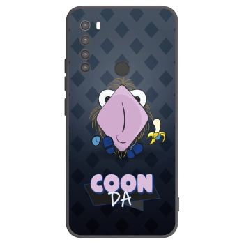 Picasee silikónový čierny obal pre Xiaomi Redmi Note 8 - COONDA chlupatka - tmavá