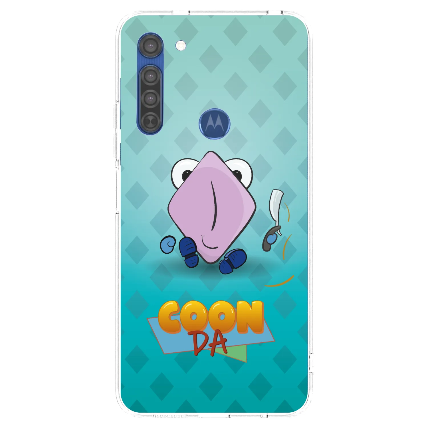 Picasee silikónový prehľadný obal pre Motorola Moto G8 - COONDA holátko - světlá