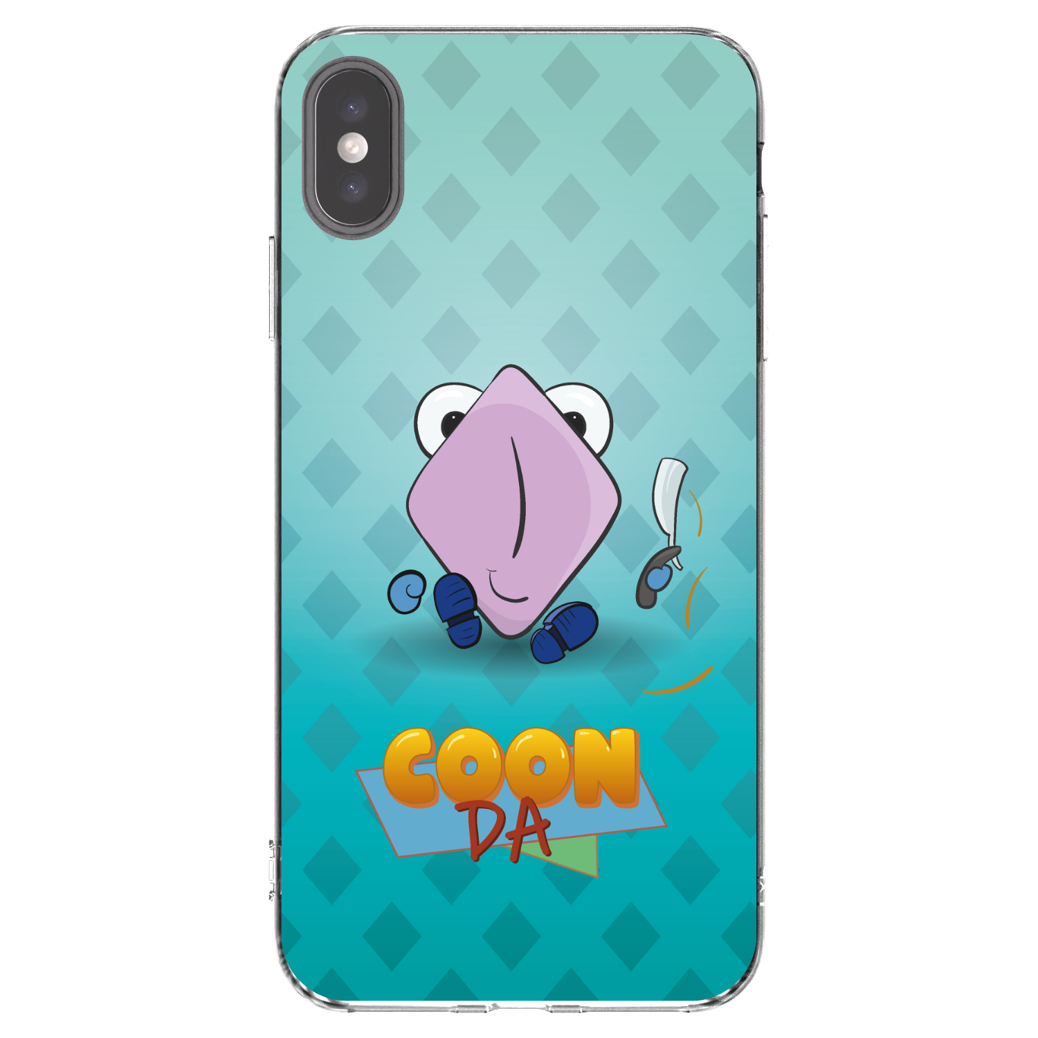 Picasee silikónový prehľadný obal pre Apple iPhone XS Max - COONDA holátko - světlá