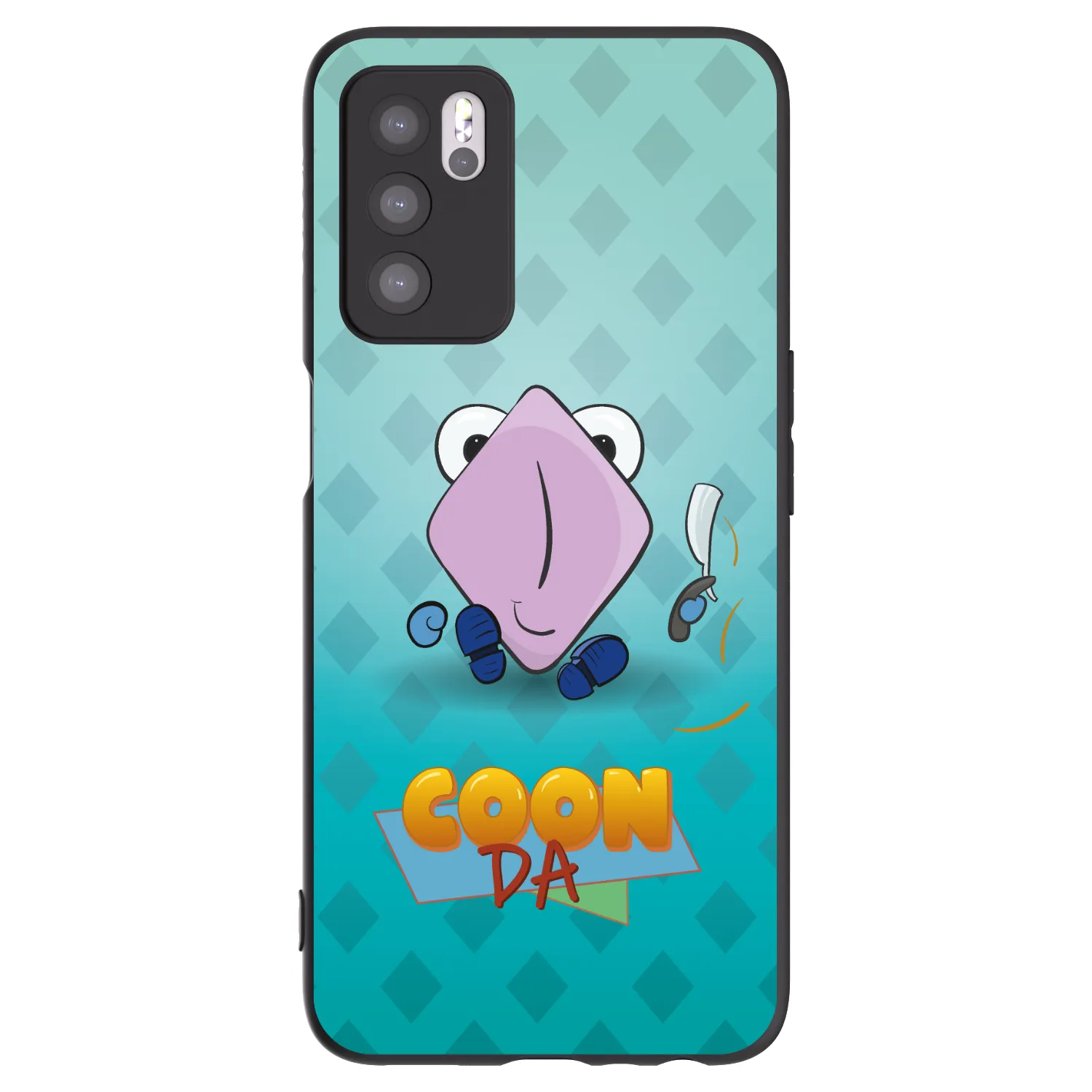 Picasee silikónový čierny obal pre OPPO A16s - COONDA holátko - světlá