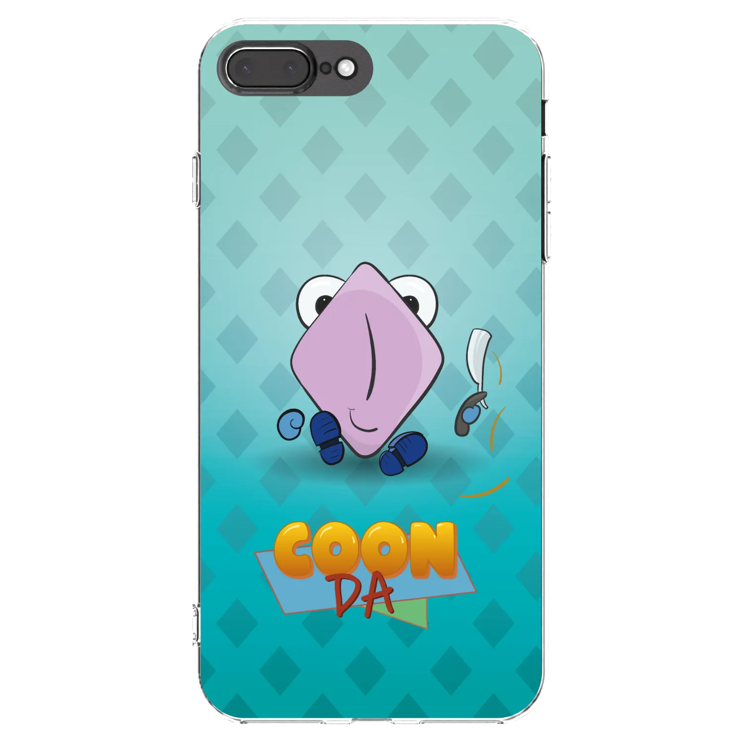 Picasee silikónový prehľadný obal pre Apple iPhone 8 Plus - COONDA holátko - světlá