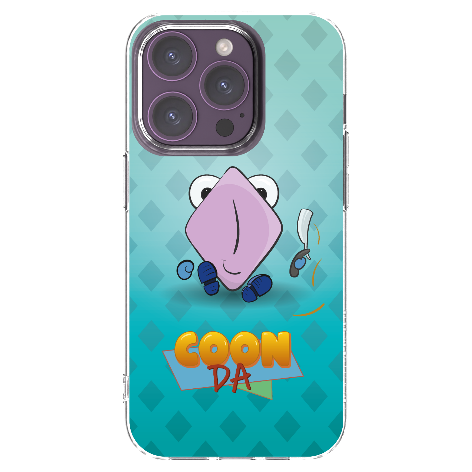 Picasee silikónový prehľadný obal pre Apple iPhone 14 Pro - COONDA holátko - světlá