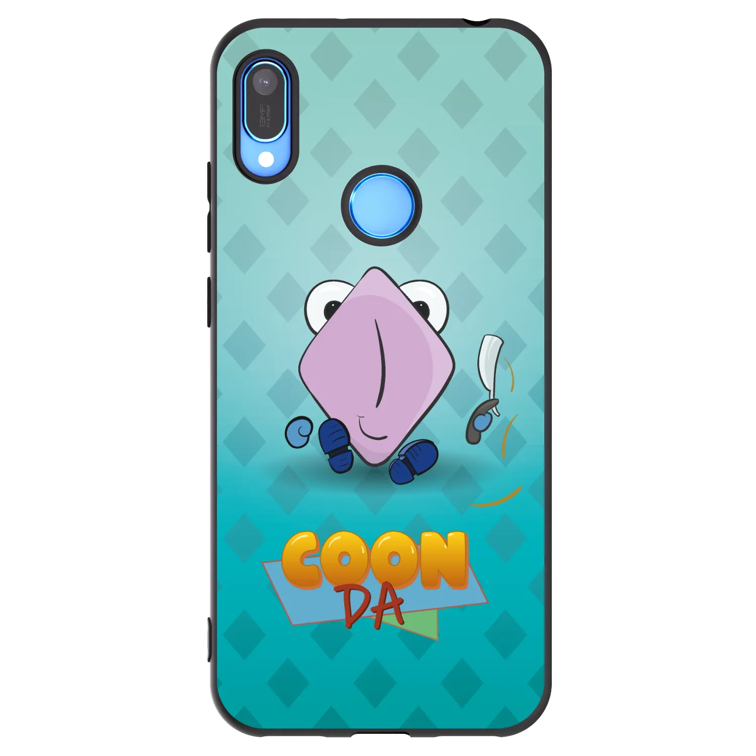 Picasee silikónový čierny obal pre Huawei Y6 2019 - COONDA holátko - světlá