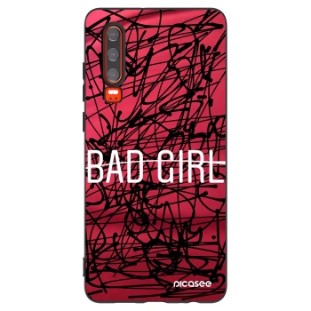 Picasee silikónový čierny obal pre Huawei P30 - zlá holka