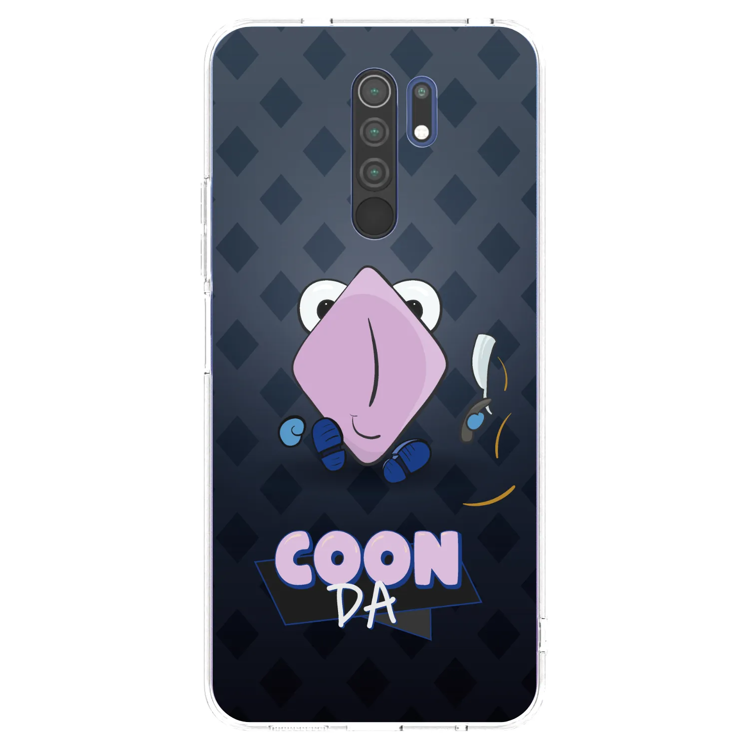 Picasee silikónový prehľadný obal pre Xiaomi Redmi 9 - COONDA holátko - tmavá