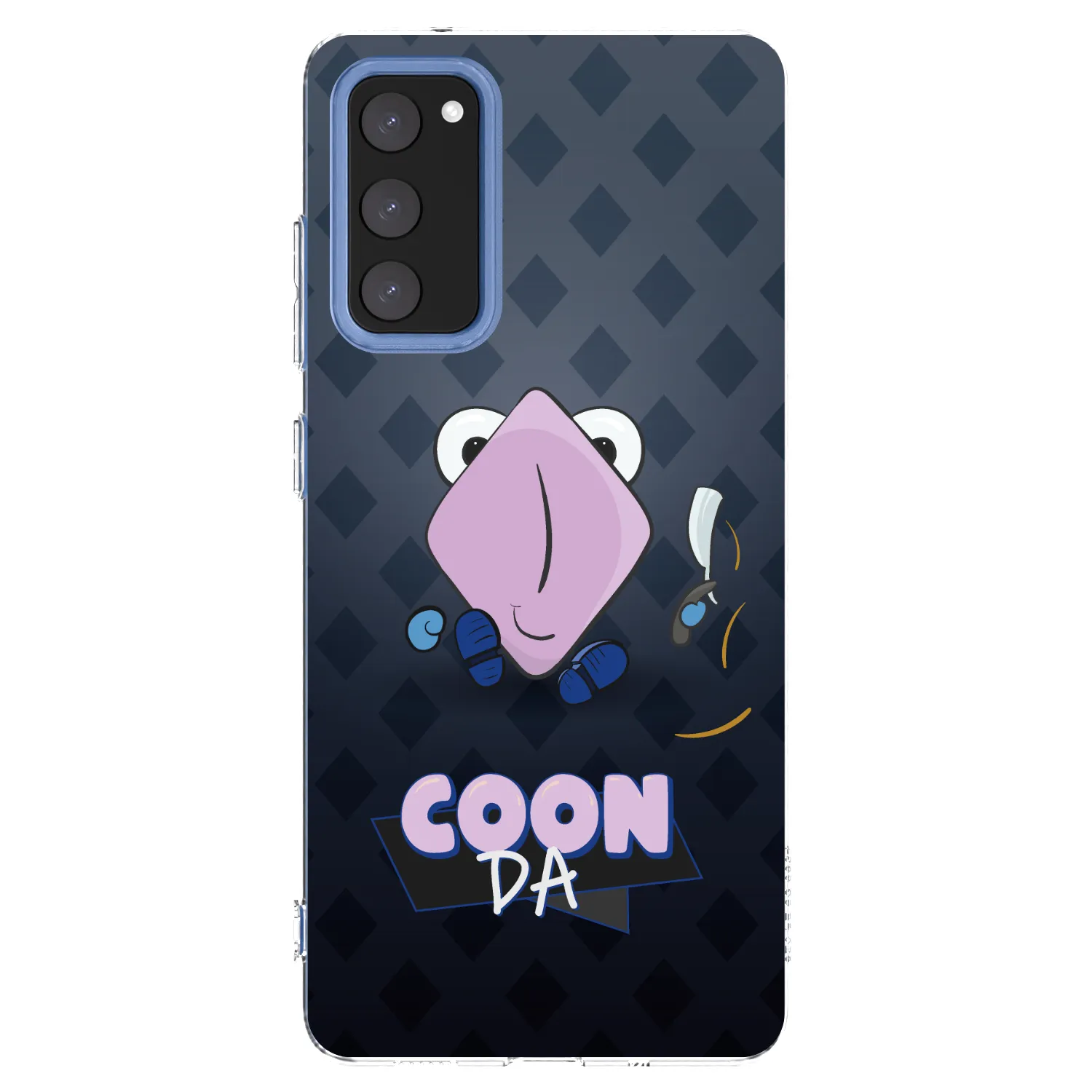 Picasee silikónový prehľadný obal pre Samsung Galaxy S20 FE - COONDA holátko - tmavá