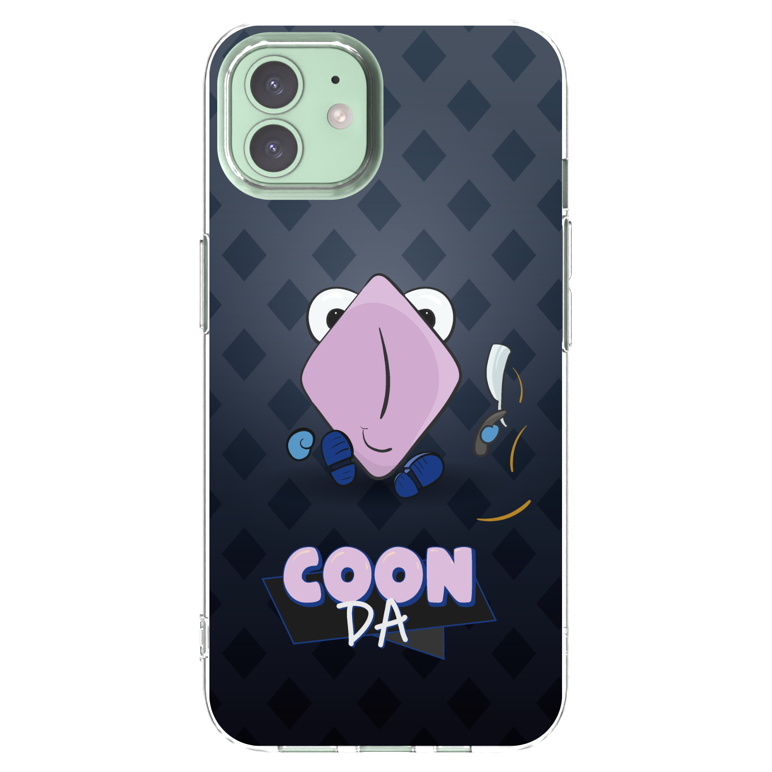 Picasee silikónový prehľadný obal pre Apple iPhone 12 - COONDA holátko - tmavá