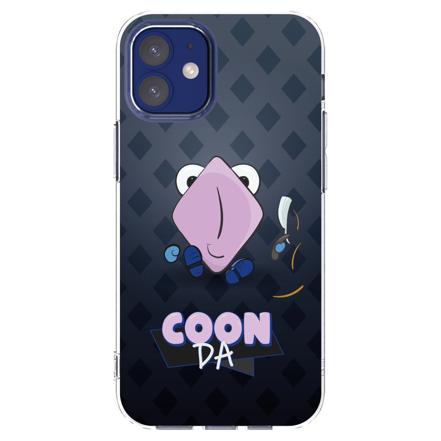 Picasee silikónový prehľadný obal pre Apple iPhone 12 mini - COONDA holátko - tmavá