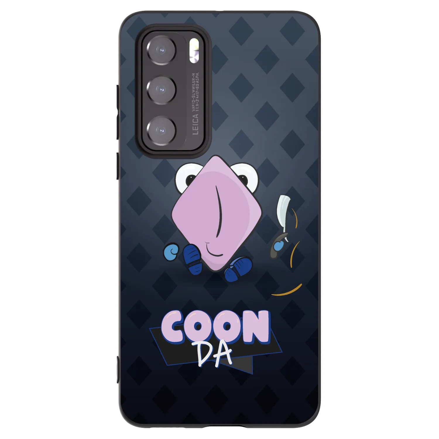 Picasee silikónový čierny obal pre Huawei P40 - COONDA holátko - tmavá