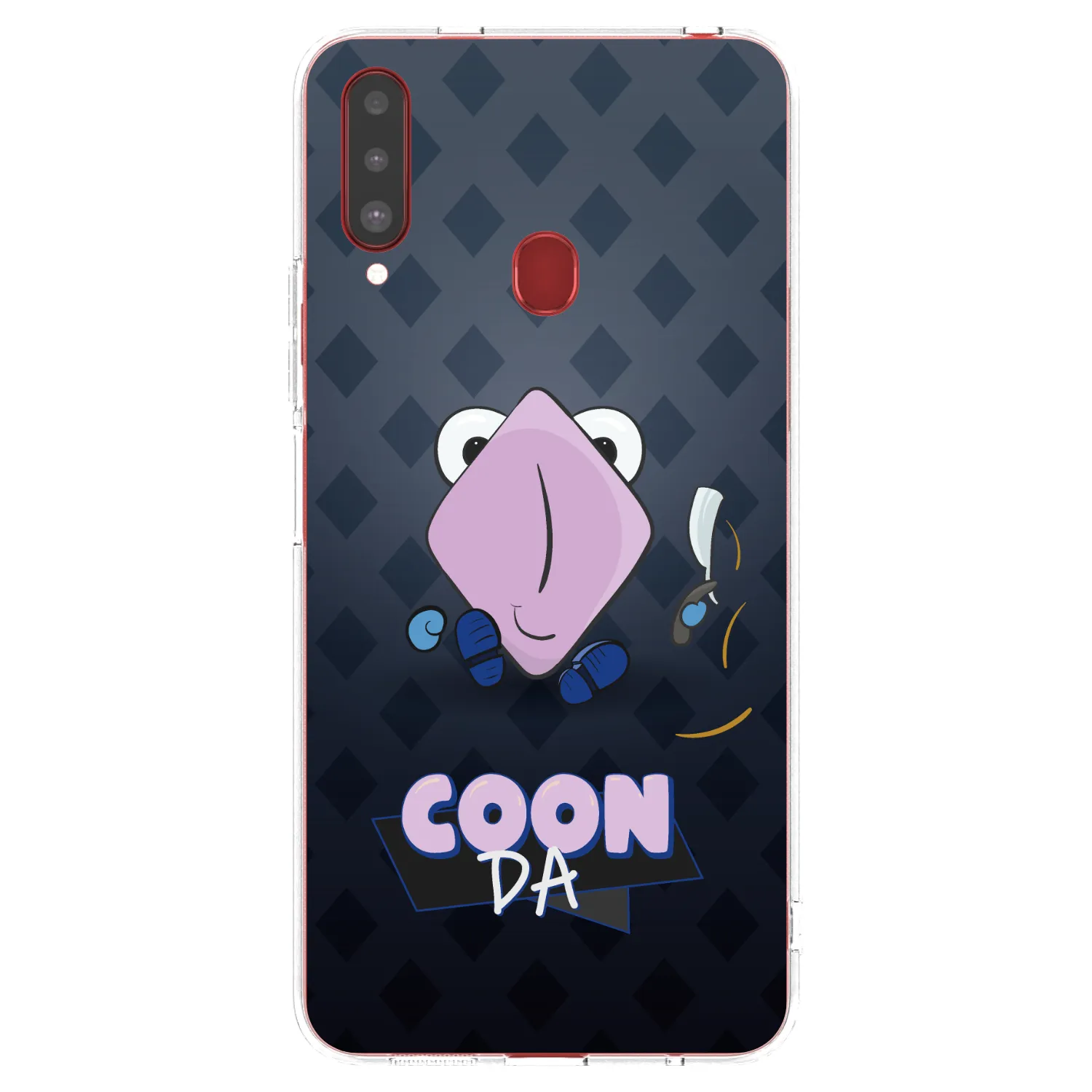 Picasee silikónový prehľadný obal pre Samsung Galaxy A20s - COONDA holátko - tmavá