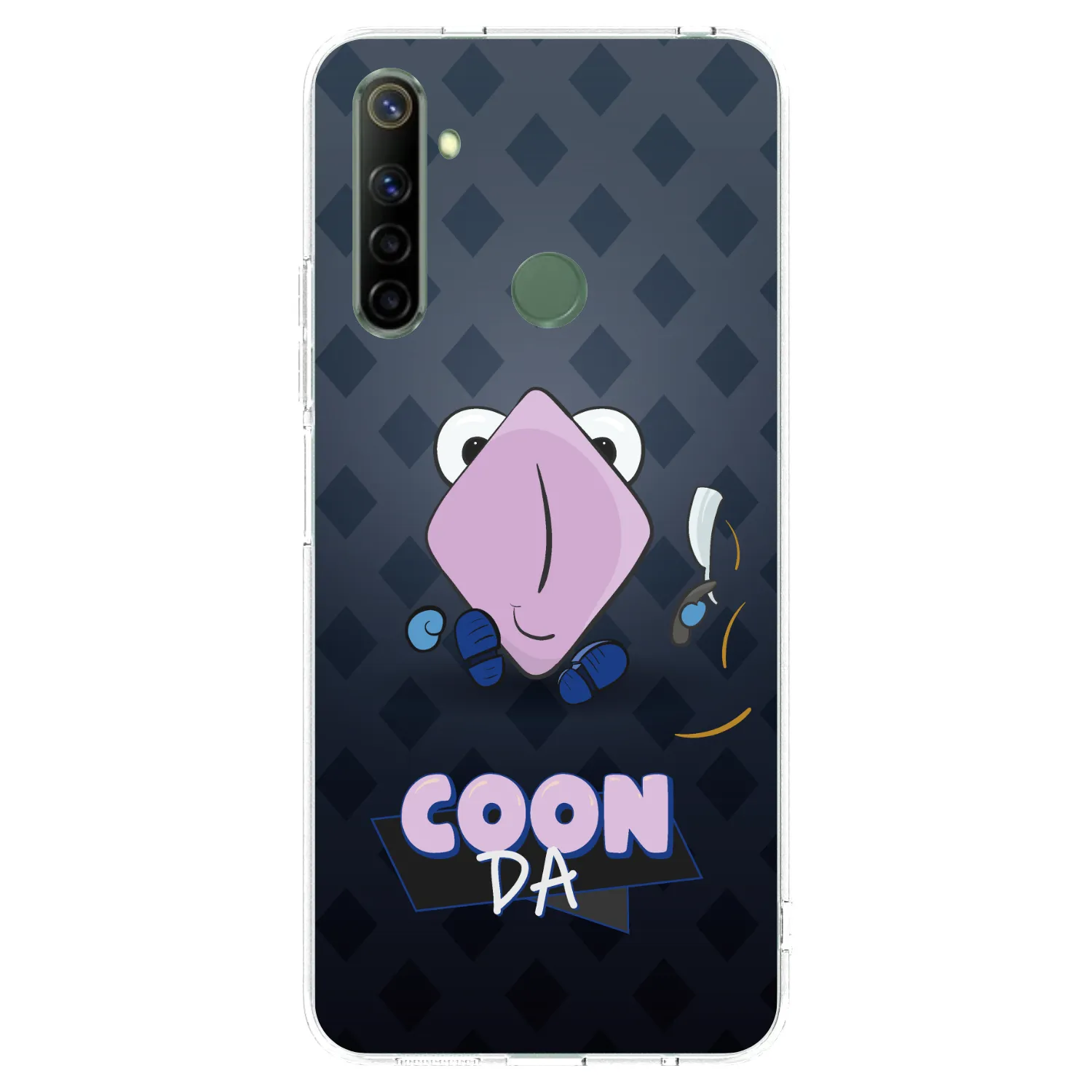 Picasee silikónový prehľadný obal pre Realme 6i - COONDA holátko - tmavá