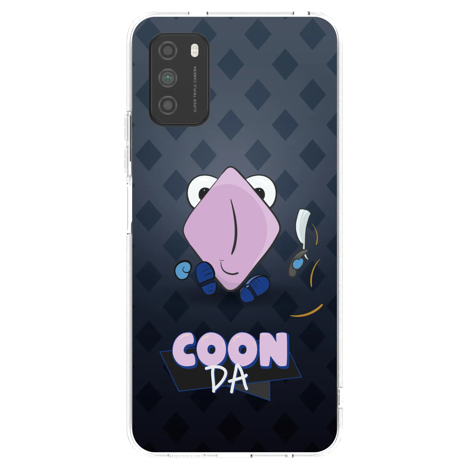Silikónový prehľadný obal pre Xiaomi Poco M3 - COONDA holátko - tmavá