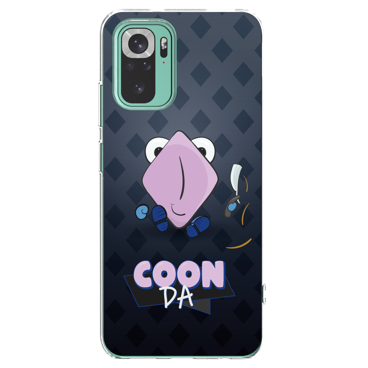 Picasee silikónový prehľadný obal pre Xiaomi Redmi Note 10 Pro - COONDA holátko - tmavá