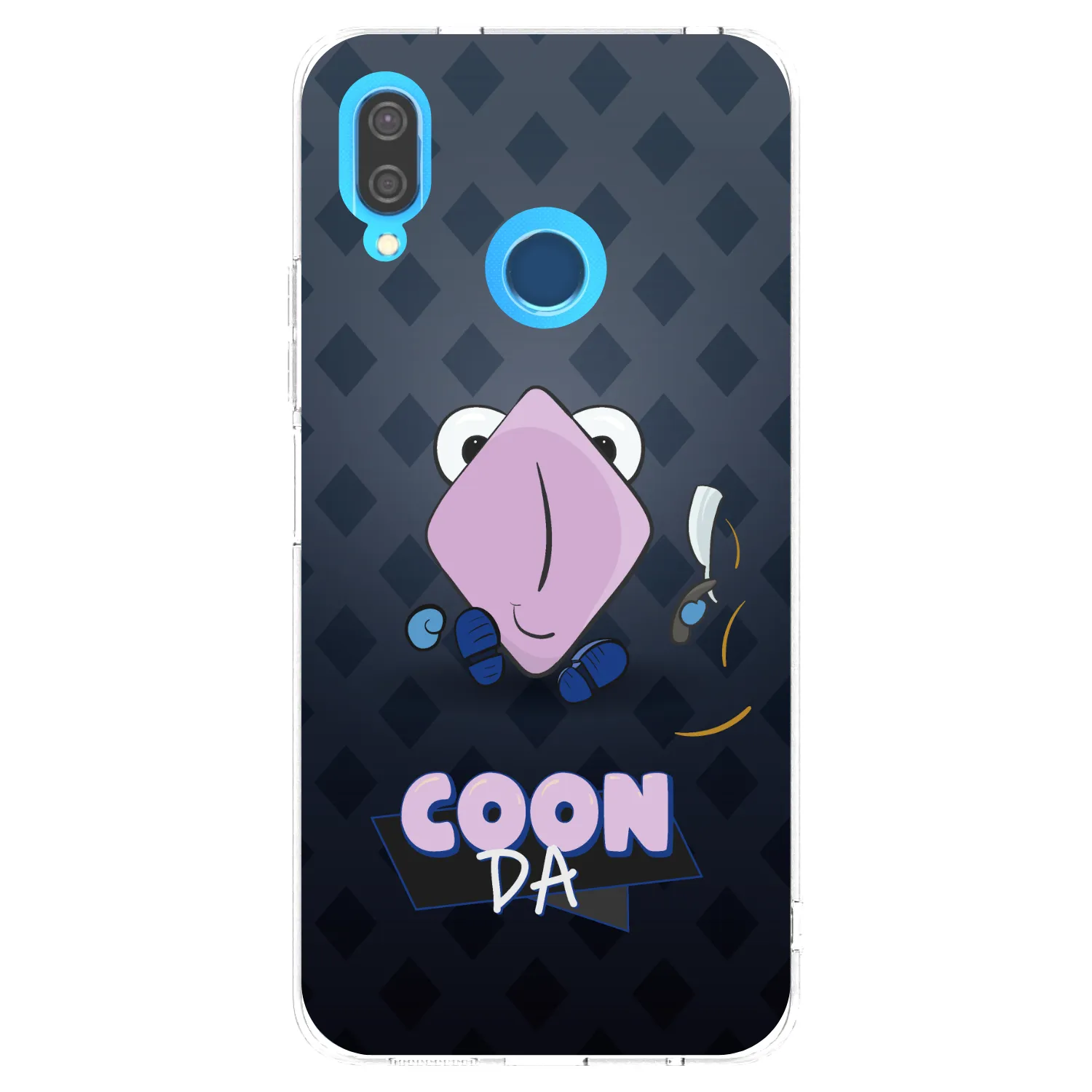 Picasee silikónový prehľadný obal pre Huawei P20 Lite - COONDA holátko - tmavá