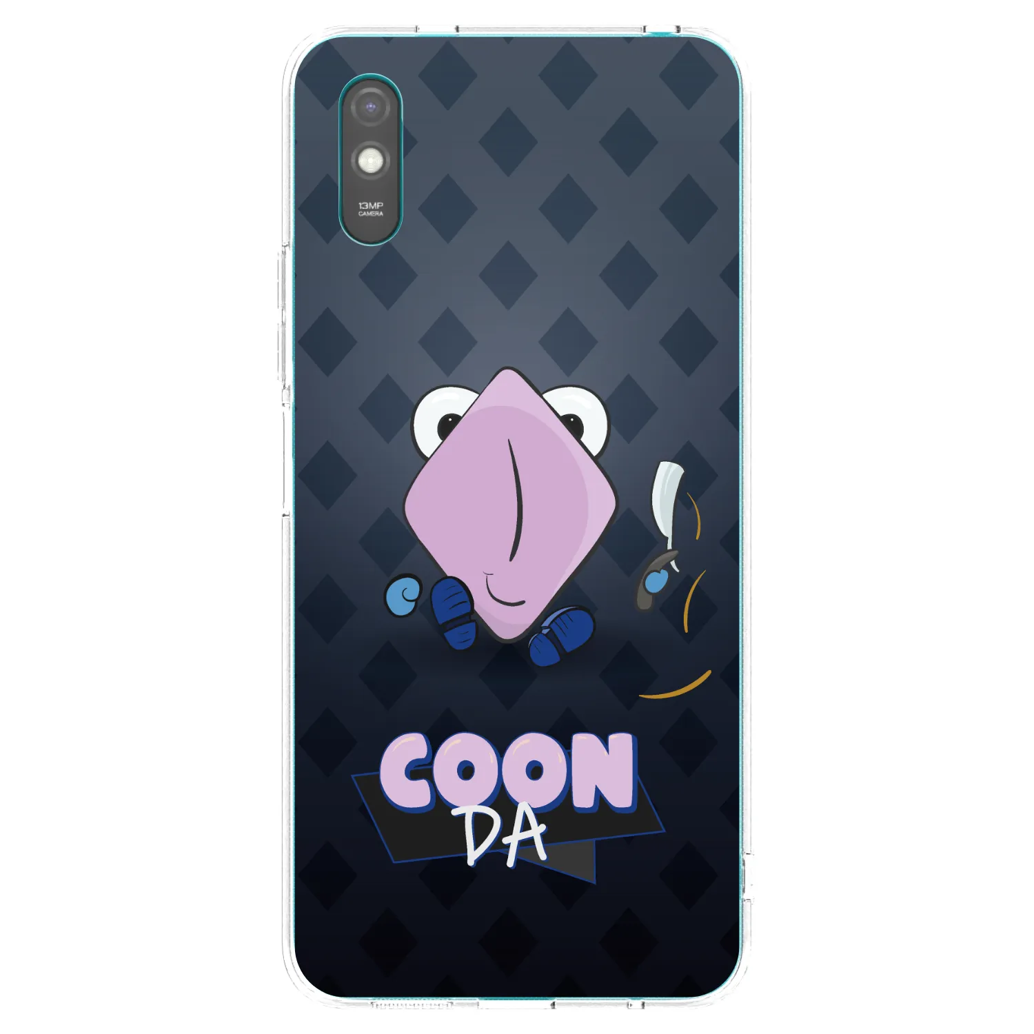 Picasee silikónový prehľadný obal pre Xiaomi Redmi 9AT - COONDA holátko - tmavá